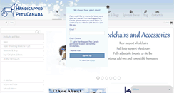 Desktop Screenshot of handicappedpetscanada.com